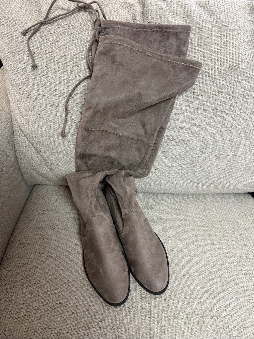 UNISA Adivan taupe over the knee boots 🤎 minimalist quiet luxury sz 7.5